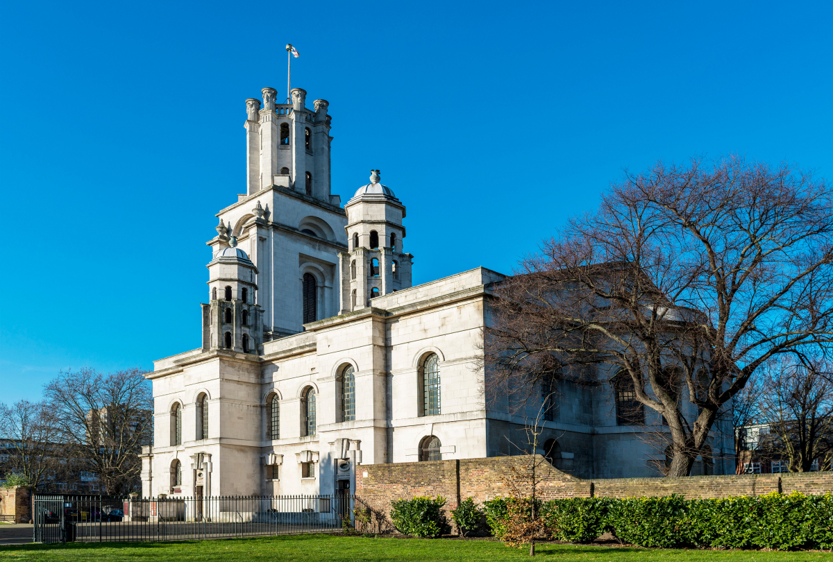 St George in the East Church, in Shadwell, London